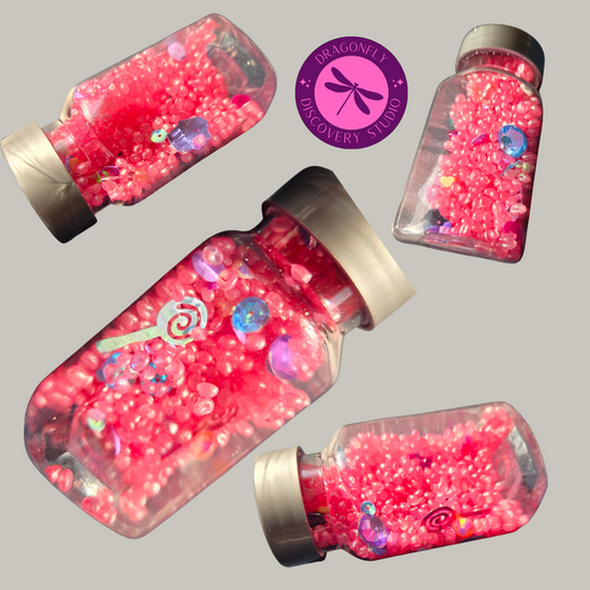 Pink Sprinkle Shake & Seek Mini Bottle
