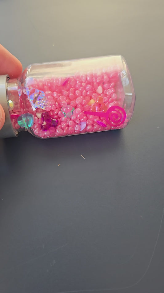 Pink Sprinkle Shake & Seek Mini Bottle