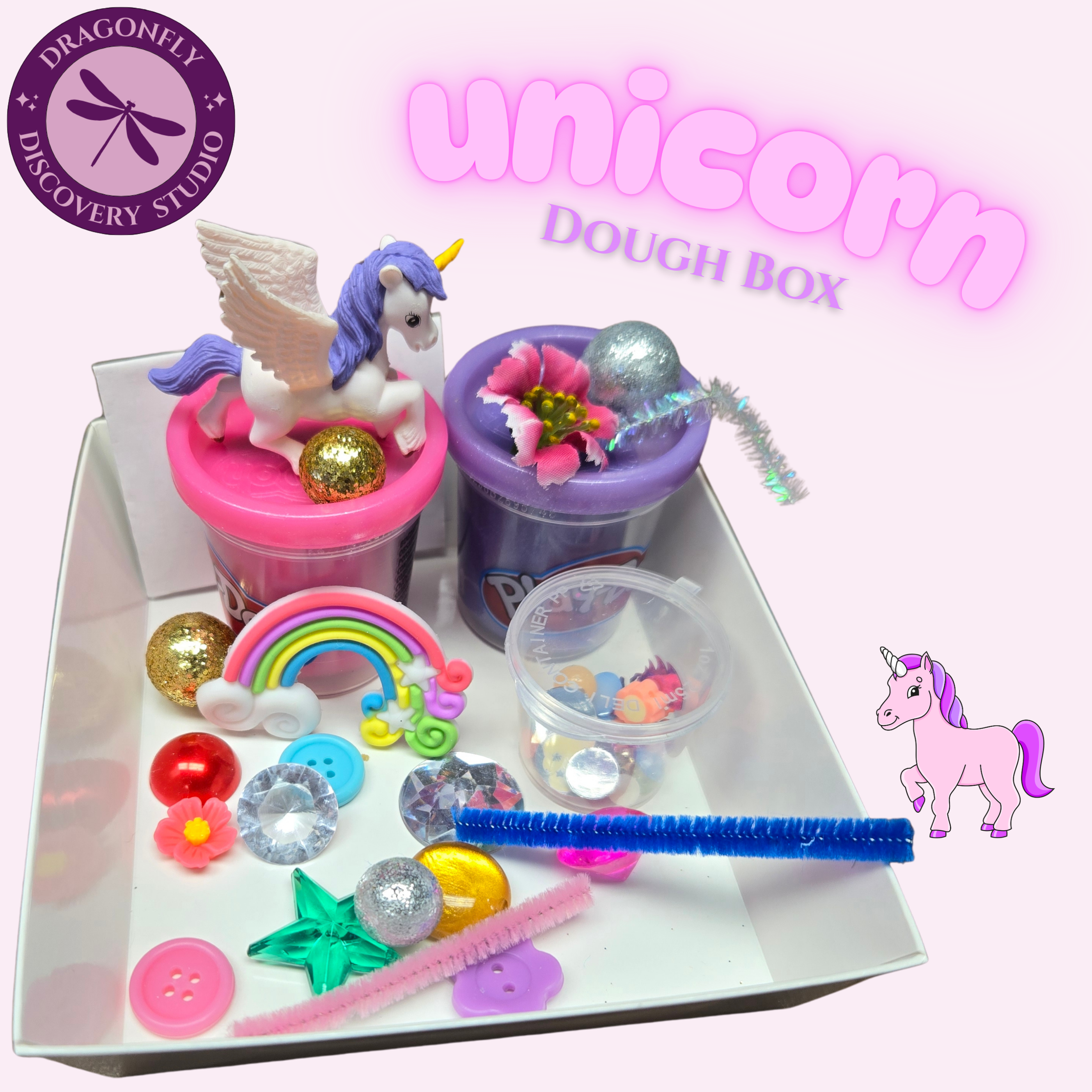 Unicorn Dough Box – Dragonfly Discovery Studio