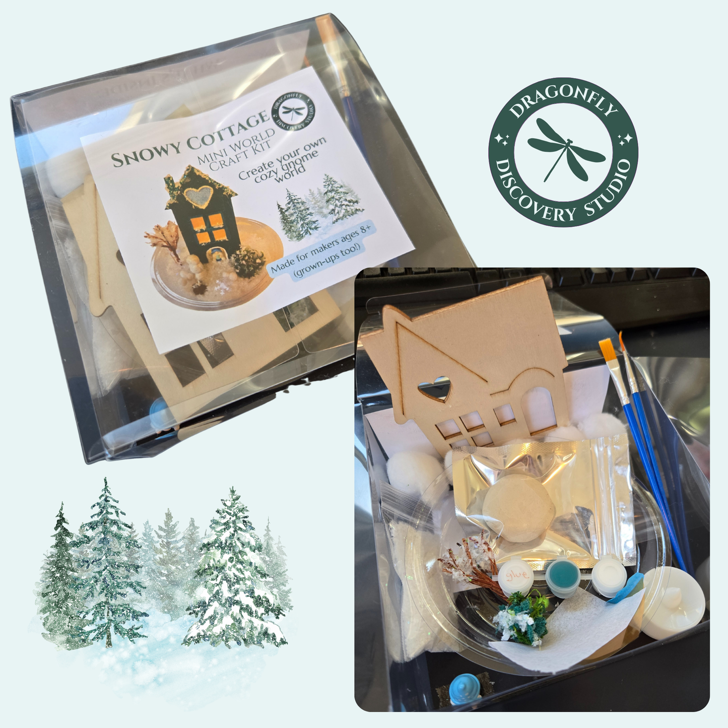 Snowy Cottage Craft Kit