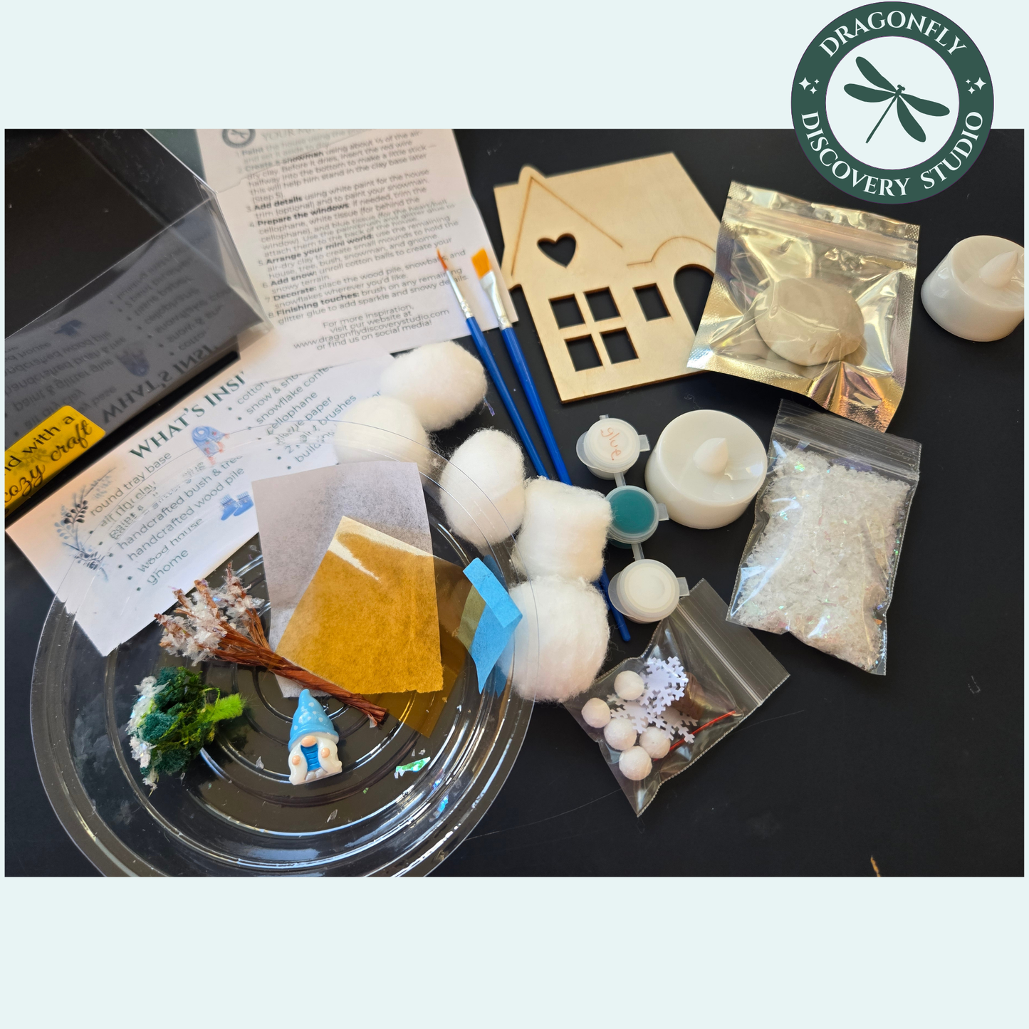 Snowy Cottage Craft Kit