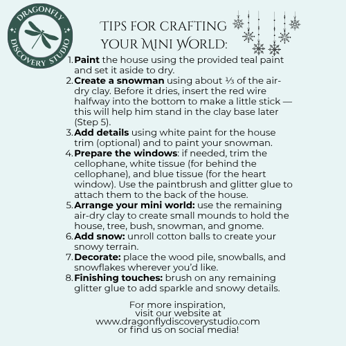 Snowy Cottage Craft Kit