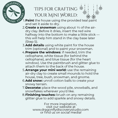 Snowy Cottage Craft Kit