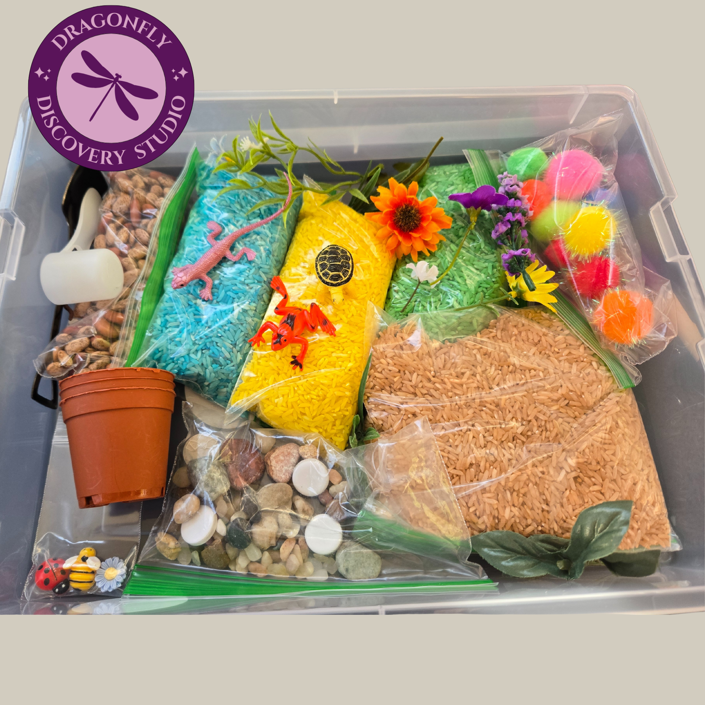 Froggy & Friends Garden Adventure Deluxe Rice & Bean Sensory Playset