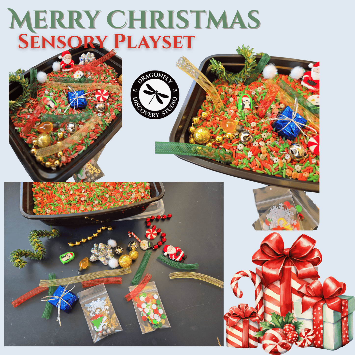 Merry Christmas Sensory Playset